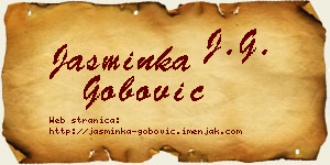 Jasminka Gobović vizit kartica